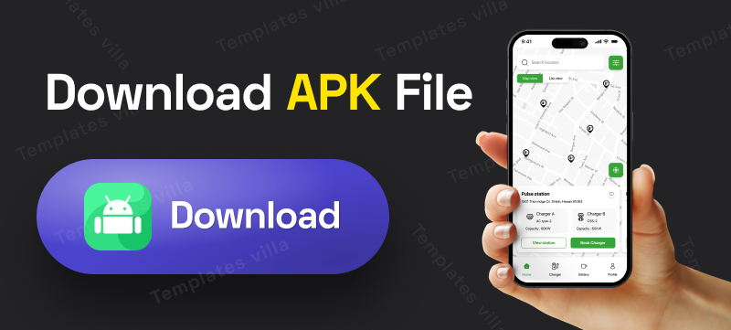 EVChargeHub UI Template: Charging stations App in Flutter(Android, iOS) template | Electri Connect - 1