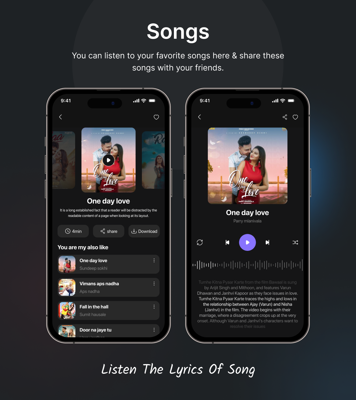 BeatBuddy UI Template: Streaming music online App in Flutter(Android, iOS) template | SongSift App - 11