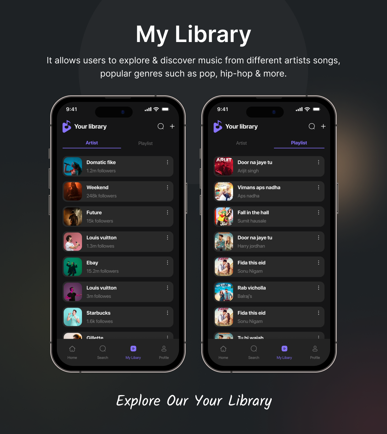 BeatBuddy UI Template: Streaming music online App in Flutter(Android, iOS) template | SongSift App - 13