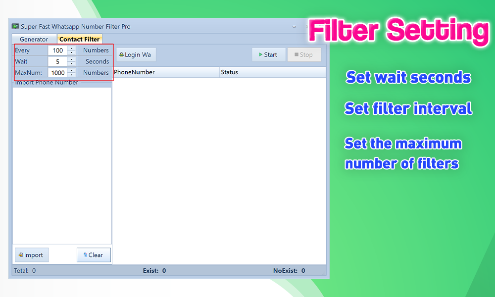 Super Fast Whatsapp Numbers Filter ProFull Reseller code.market