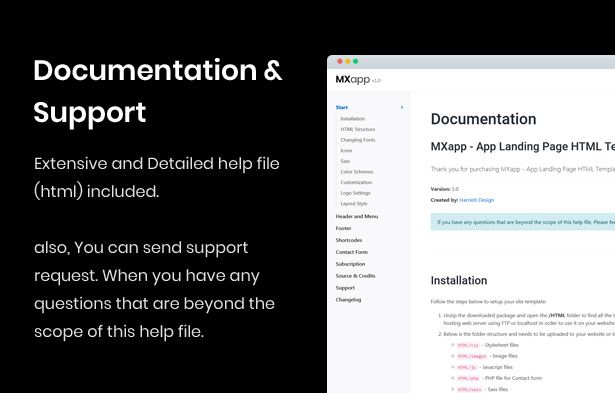 template documentation