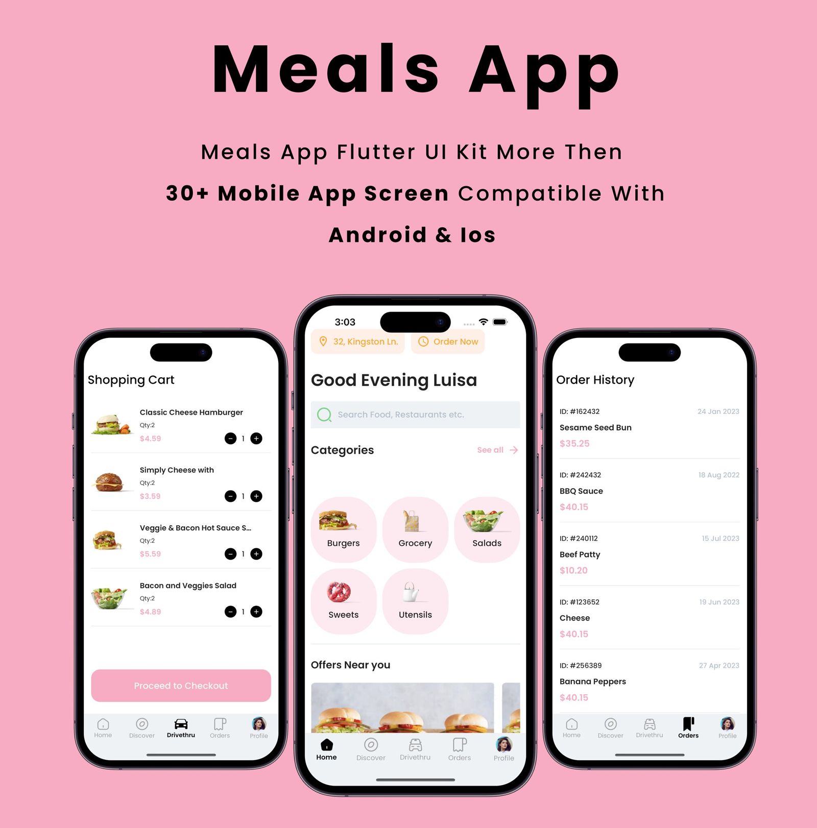 Meals App - Flutter Mobile App Template