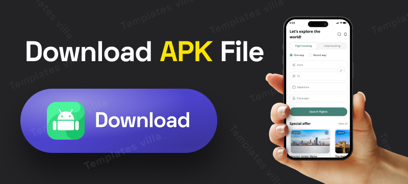 JourneyStay UI Template: Hotel + Tours Booking in Flutter(Android, iOS) App | TravelHaven App - 1