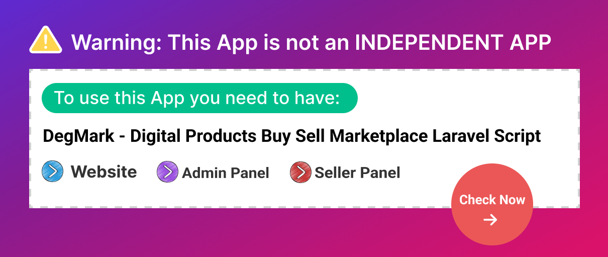 DegMark - Digital Products Buy Sell Marketplace Flutter User App