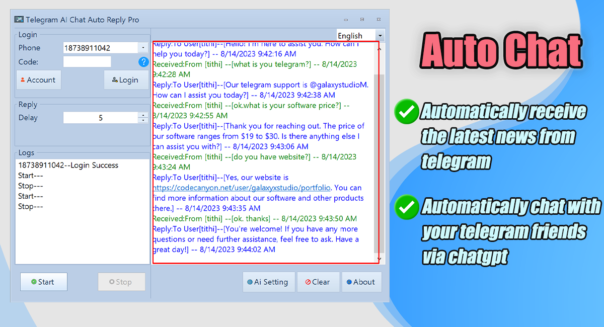 Telegram AI ChatBot Pro