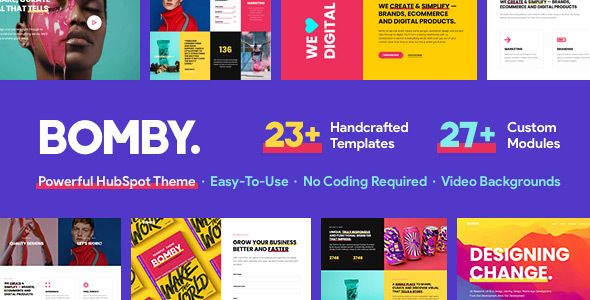 Bomby - Creative Multi-Purpose HubSpot Theme image