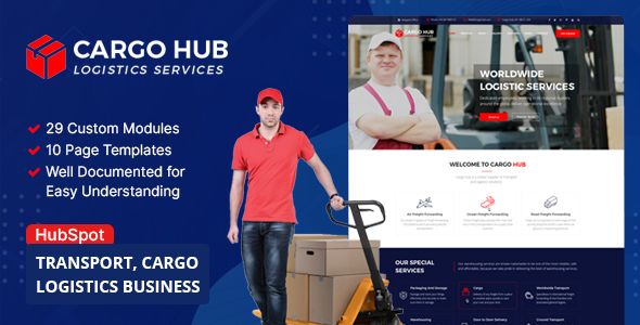 Cargo HUB - Transportation & Logistics HubSpot Theme image