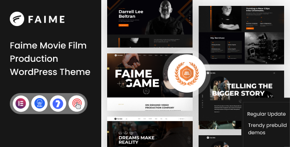Faime – Movie Film Production WordPress Theme