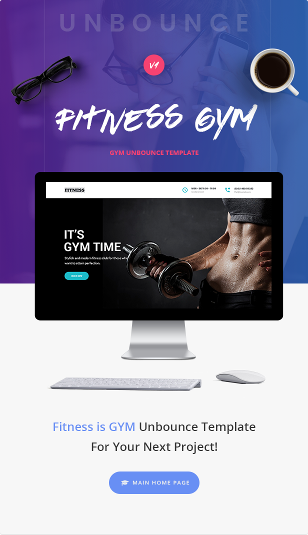 Fitness - GYM Unbounce Template - 1