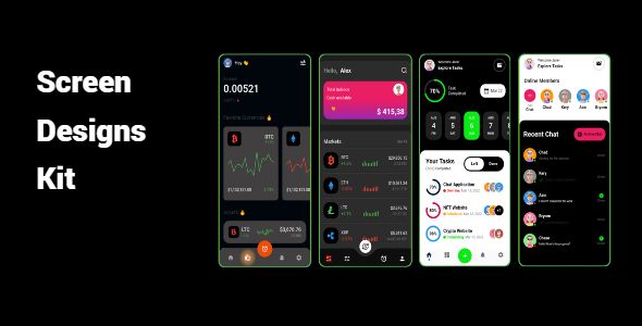 Flutter screen design kit with bloc - code.market