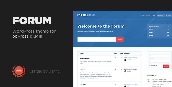 Forum - A responsive theme for bbPress plugin