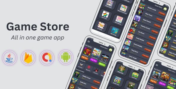 Game Store - All in one game app, Firebase, Admob ads & much more