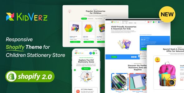 KidVerz - Responsive Shopify Theme for Children Stationery Store - code ...