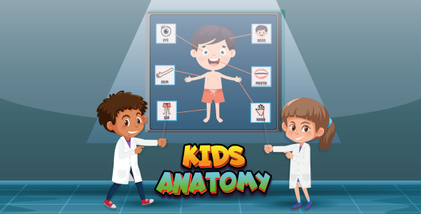 Kids Anatomy Game – Educational Game – HTML5, Construct 3