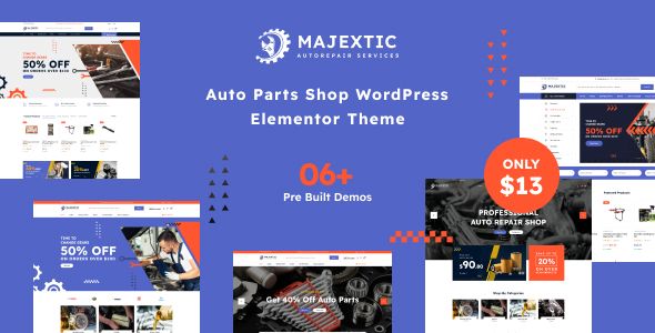 Majextic - Auto Parts WooCommerce Theme