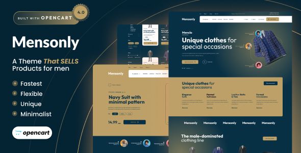 Mensonly - Opencart 4 Clothing Store Template image