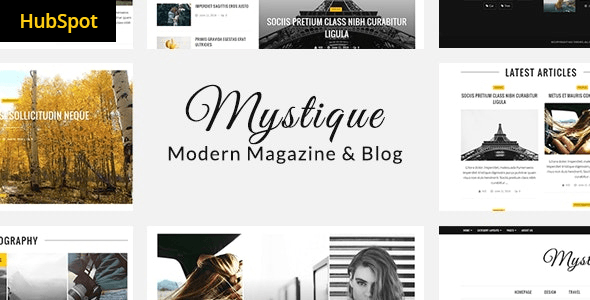 Mystique - Hubspot Theme for Blog and Magazine Purpose image