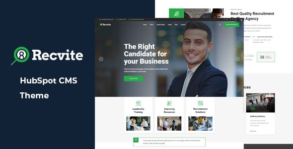Recvite - Staffing Agency HubSpot Theme image