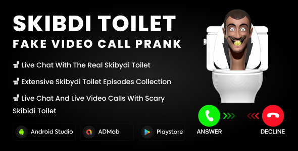 Skibdi Toilet Fake Video Call Prank - Toilet Video Call Prank - Fake Call with Skibdi Toilet image