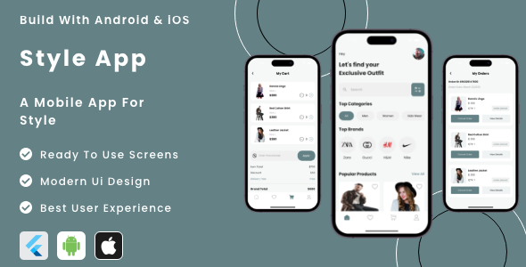 Style App - Flutter Mobile App Template