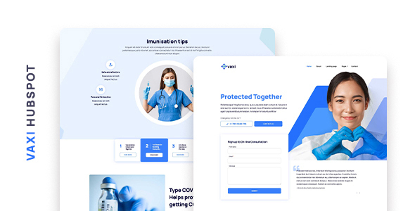 Vaxi – COVID Vaccination and Medical HubSpot Theme image