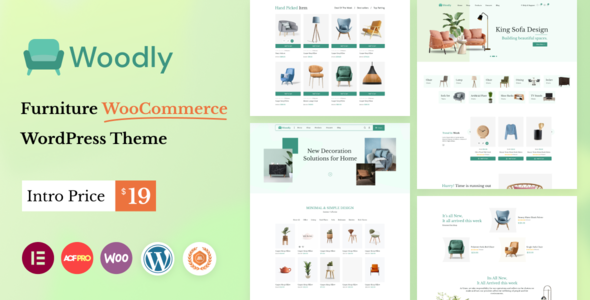 Woodly - Animated Furniture WooCommerce Theme