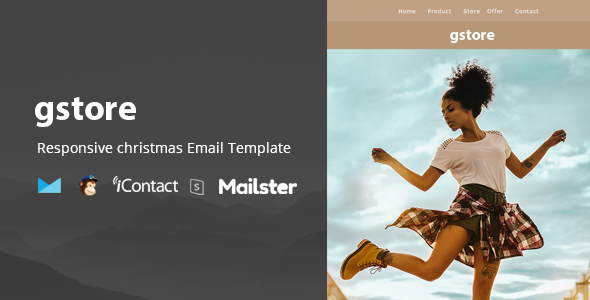 gstore - Responsive E-mail Template + Online Access + Mailster + MailChimp