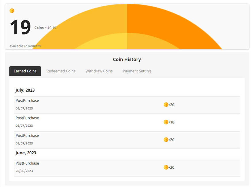 Prestashop loyalty coins