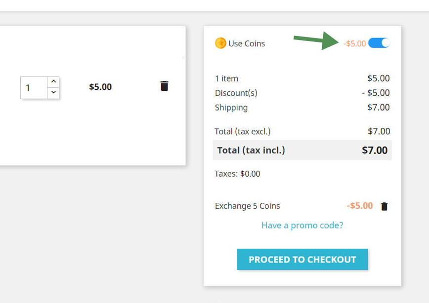 Prestashop loyalty coins