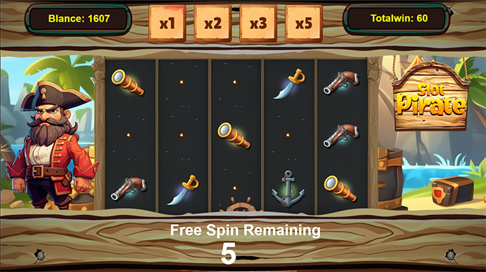 Pirate Slot - HTML5 Game - 3