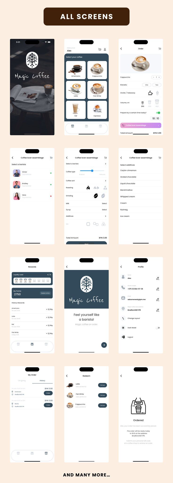 Coffee App - Flutter Mobile App Template 