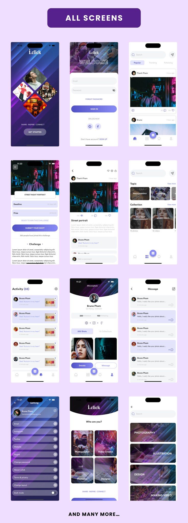 Social App - Flutter Mobile App Template 