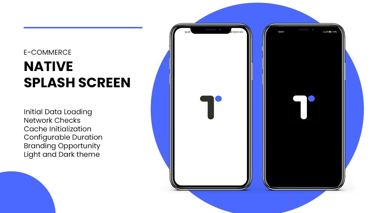 Modern & Minimal Splash screen in flutter