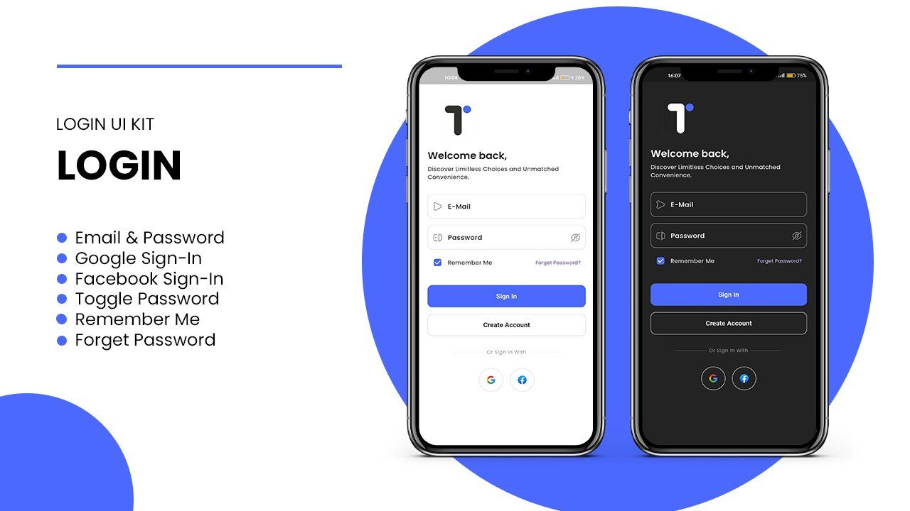 Modern & Minimal Login screen Design in flutter