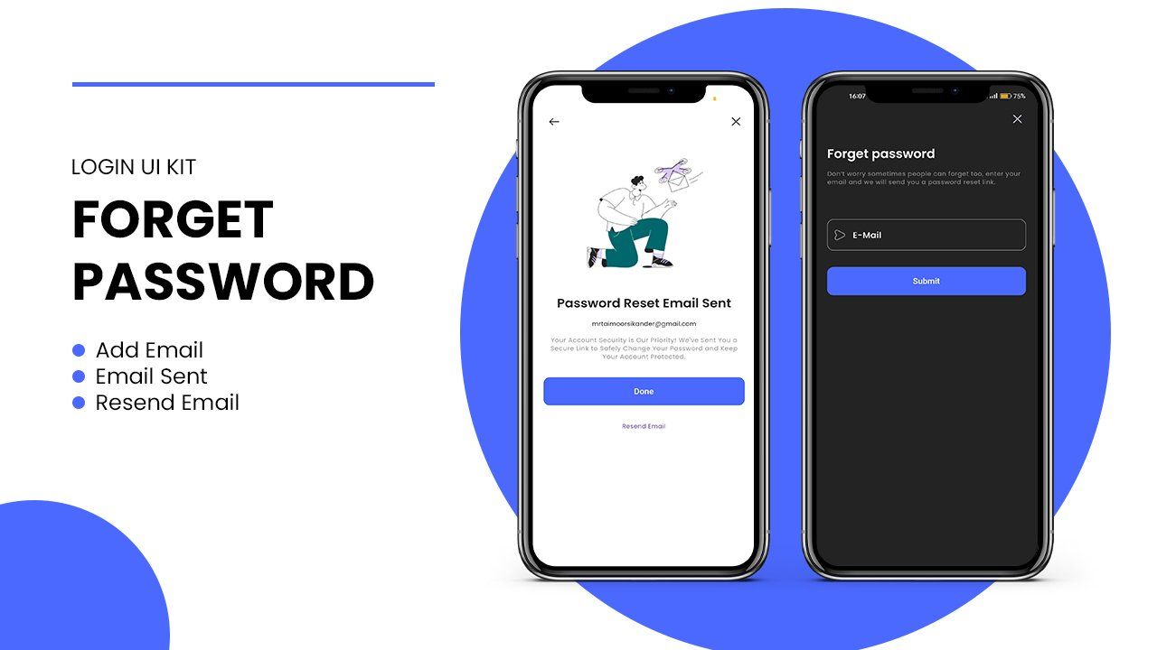 Modern & Minimal Forget password screen in flutter