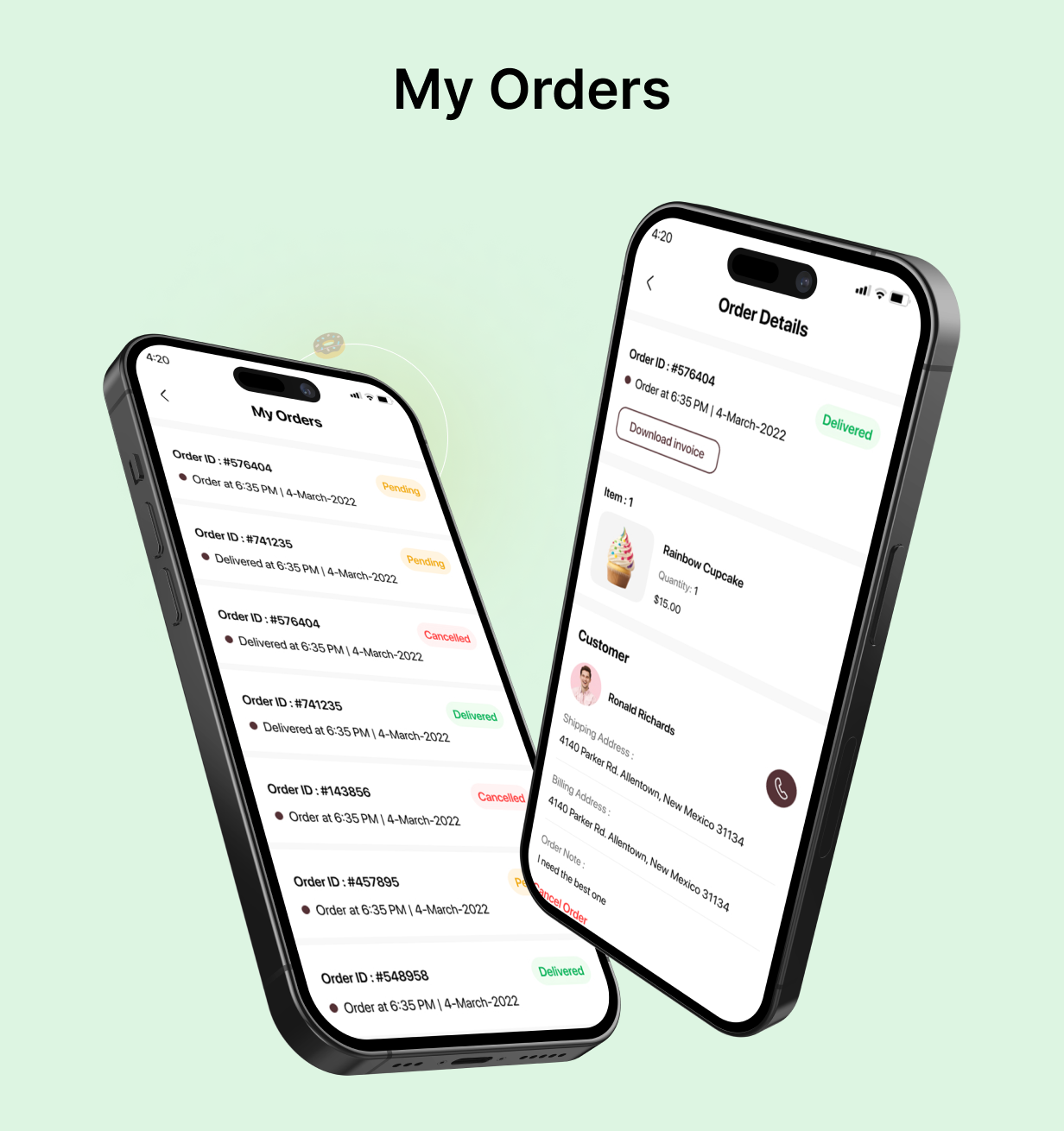 BreadBasket UI Template: Online Bakery Store app in Flutter(Android, iOS) App | Bites Bakery App - 11