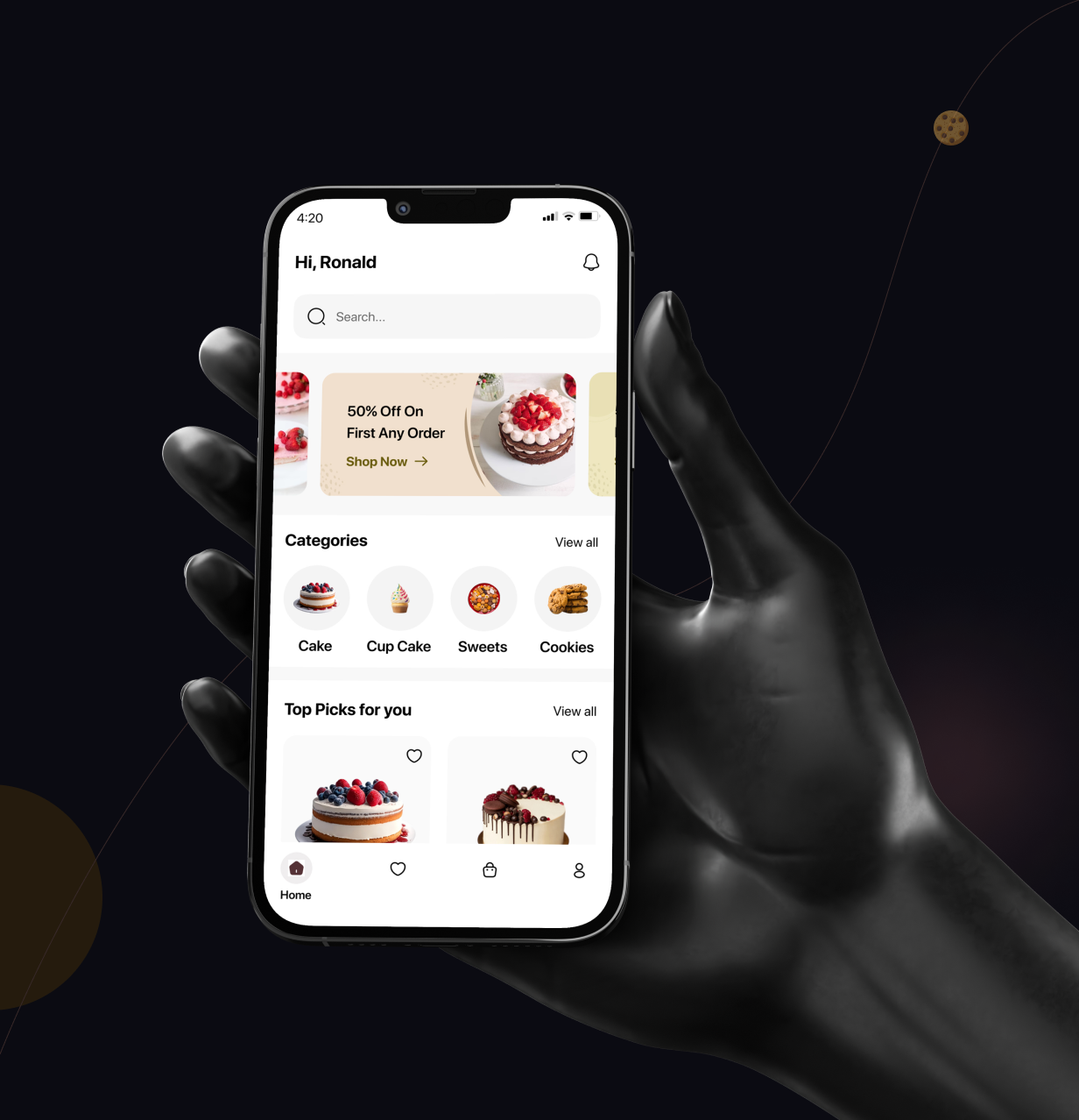BreadBasket UI Template: Online Bakery Store app in Flutter(Android, iOS) App | Bites Bakery App - 12