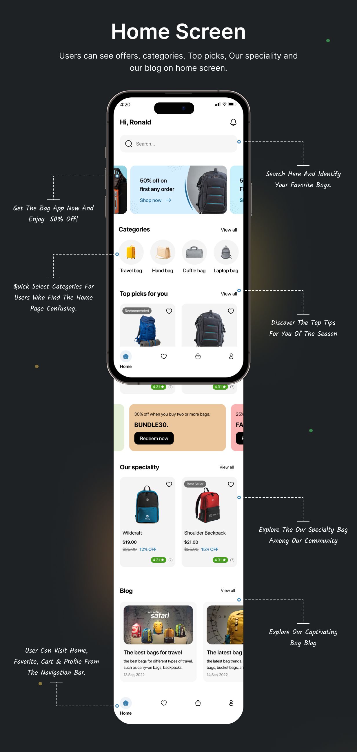BagBuddy E-commerce app UI Template: Ecommerce app in Flutter(Android, iOS) App | Shopping App - 7