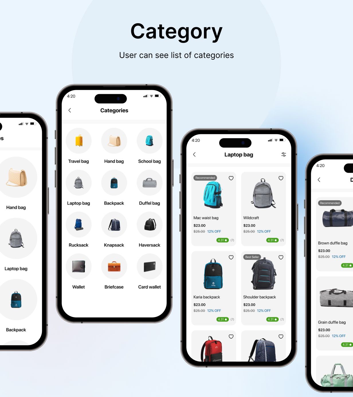 BagBuddy E-commerce app UI Template: Ecommerce app in Flutter(Android, iOS) App | Shopping App - 8