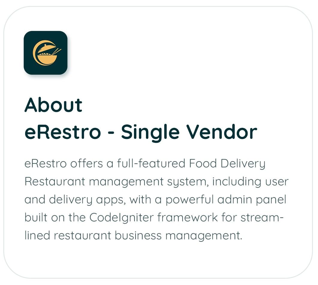 eRestro - Single Vendor Restaurant Flutter App | Food Ordering App with Admin Panel - 15