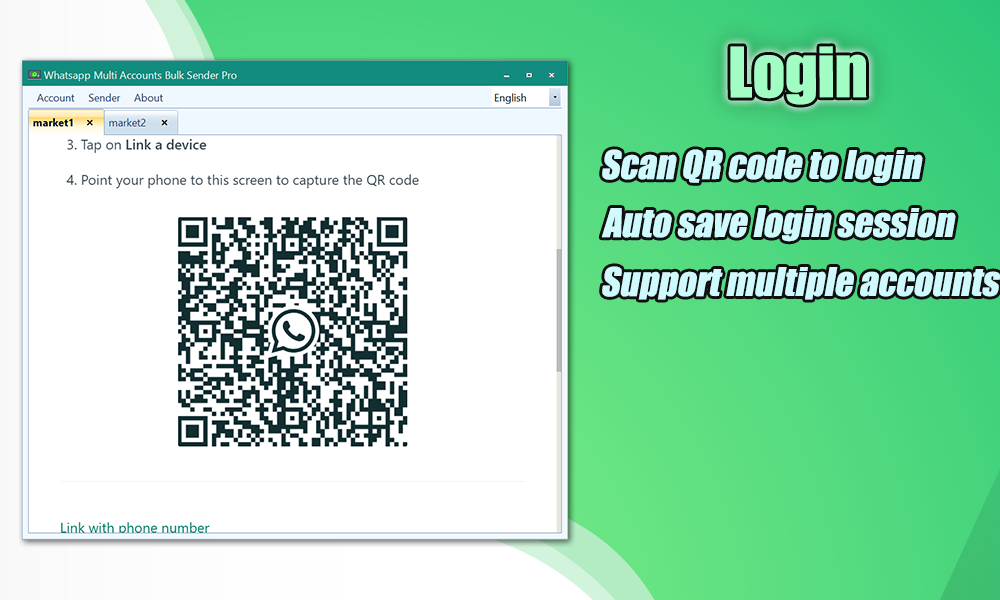 Multi Whatsapp Accounts Bulk Sender-Full Reseller
