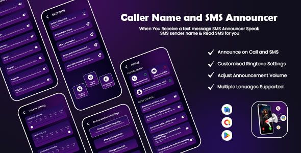 Caller Name and SMS Announcer – Incoming Caller Name Announcer