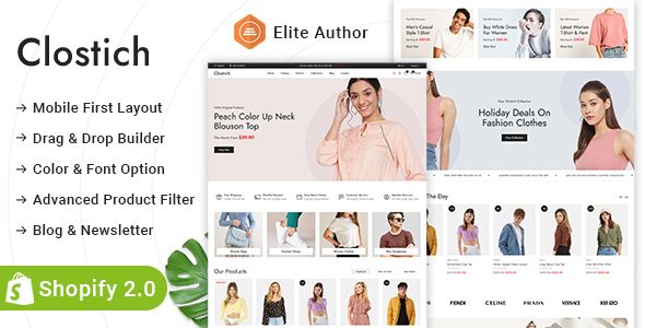 Clostich - Apparel & Clothing Store Shopify 2.0 Responsive Theme