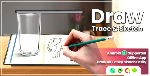 Draw Easy: Trace to Sketch | Drawing Portrait Sketch | Draw Sketch Using App
