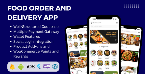 Flutter Food Delivery App for WooCommerce