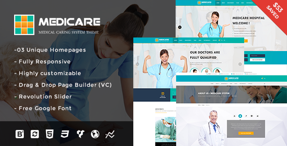 Medicare - Medical and Health Responsive WordPress Theme