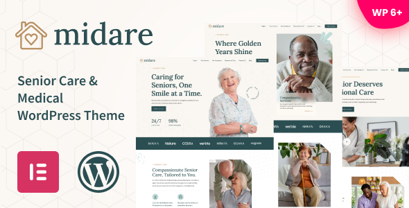Midare -  Senior Care & Medical WordPress Theme
