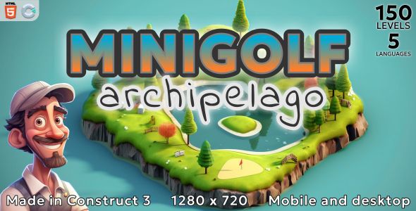 Minigolf Archipelago – HTML5 Sport game