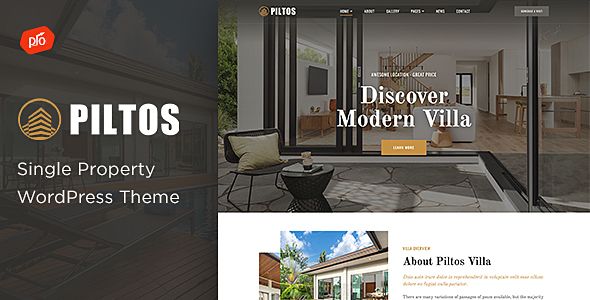 Piltos - Single Property WordPress Theme