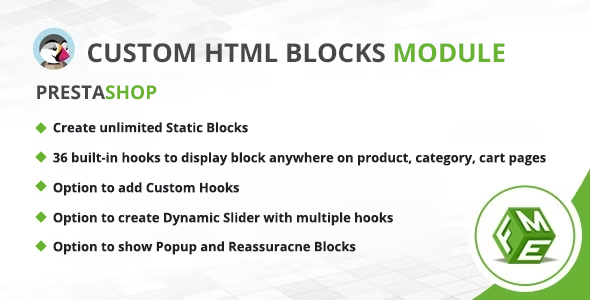 Prestashop Custom HTML Block Module